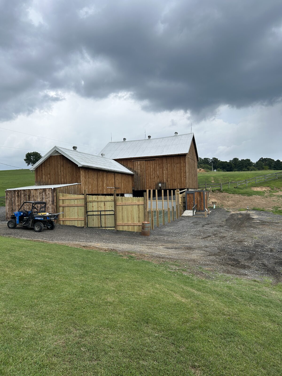 Kennel building and outdoor runs